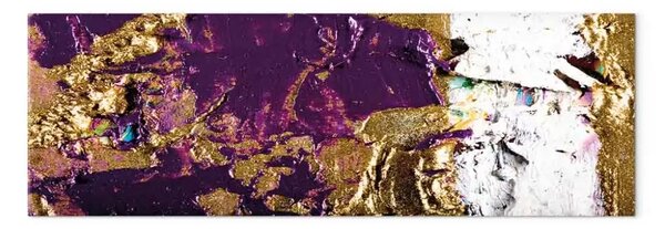 Quadro su tela Onda viola stretto