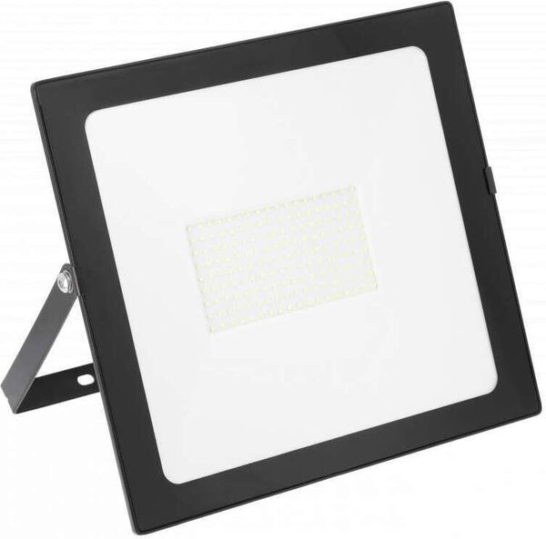 150w Proiettore LED di alta qualità per esterni e ambienti umidi IP65 IK08 in nero Rettangolare|Bianco freddo