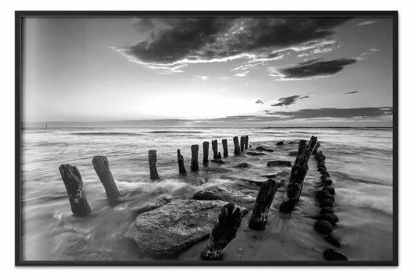 Poster: La canzone del mare: paesaggio con cielo nuvoloso