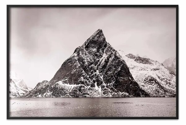 Poster: Lofoten: paesaggio di alta montagna in inverno