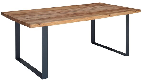 MASSIVMOEBEL24 | tavolo da pranzo in legno di Quercia Selvatica/ Cerro 180x90x76 quercia naturale oliato MONTREUX #114