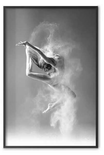 Poster: Ballerina vivace - donna balletto in B/N