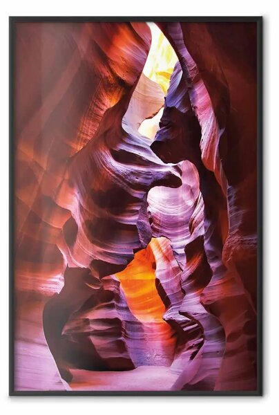 Poster: Antelope Canyon - un maestoso paesaggio naturale tra alte pietre