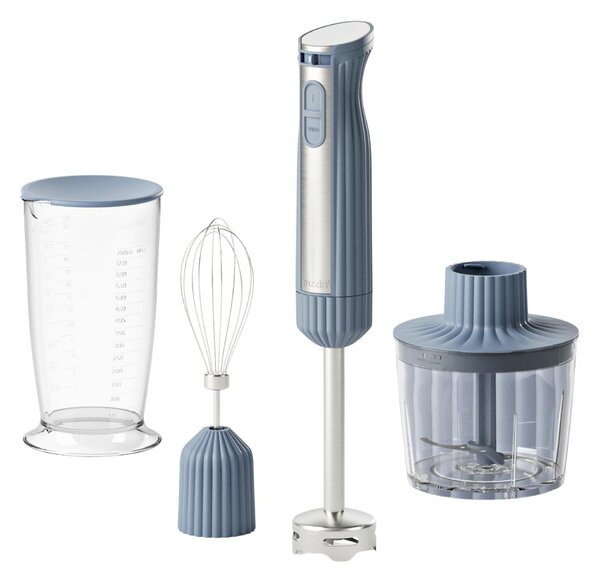FRULLATORE ad Immersione Con Accessori linea SOUS CHEF dimensioni 5,8x6,8x h39,8 cm, Pio&Tito Toso 600 Watt colore blu Navy