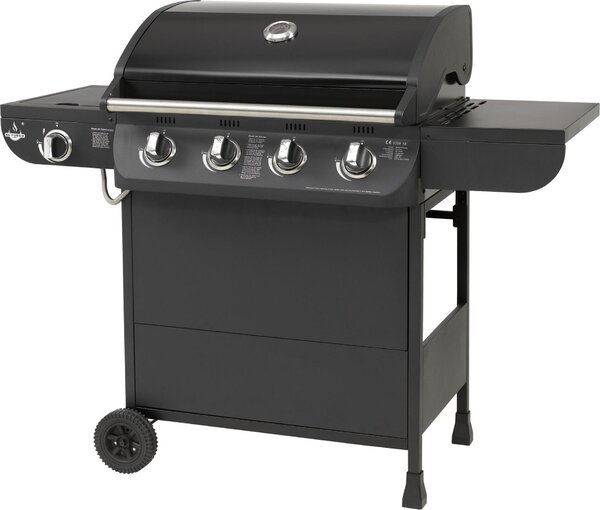 Barbecue a gas El Fuego Columbus 4+1 AY0563 nero con bruciatore laterale