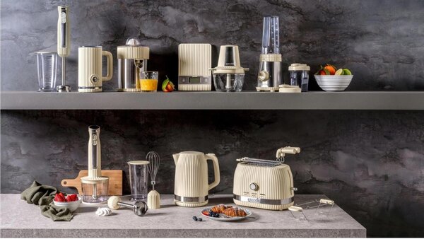 FRULLATORE ad Immersione Con Bicchiere graduato linea SOUS CHEF dimensioni 5,8x6,8x h39,8 cm, Pio&Tito Toso 600 Watt colore Crema