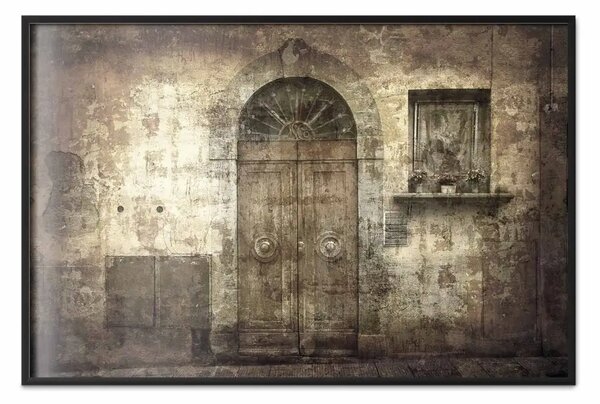 Poster: Cartolina dall'Italia: cornice urbana vintage