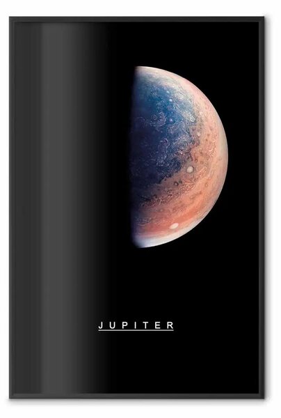 Poster: Giove: gigante gassoso, iscrizione inglese