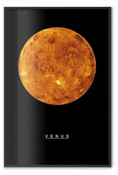 Poster: Venere: pianeta arancione, iscrizione inglese