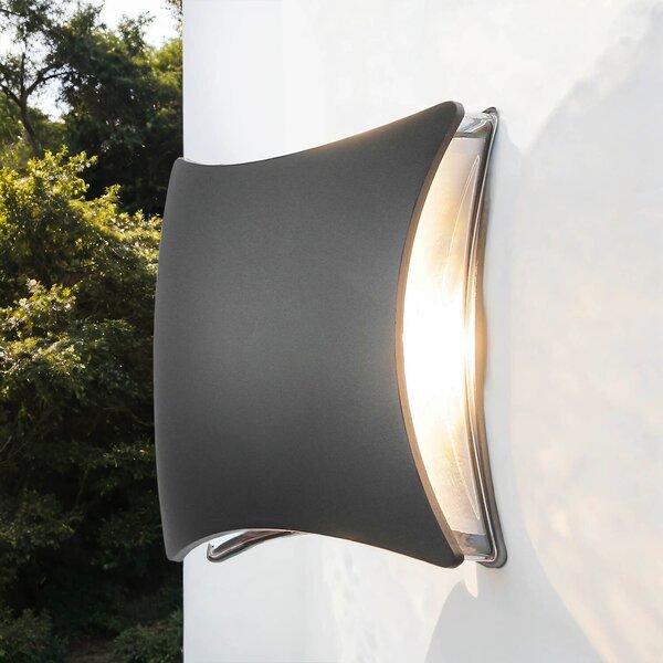 Applique da esterno di design con tecnologia LED economica - nero - IP44 applique da casa applique da esterno
