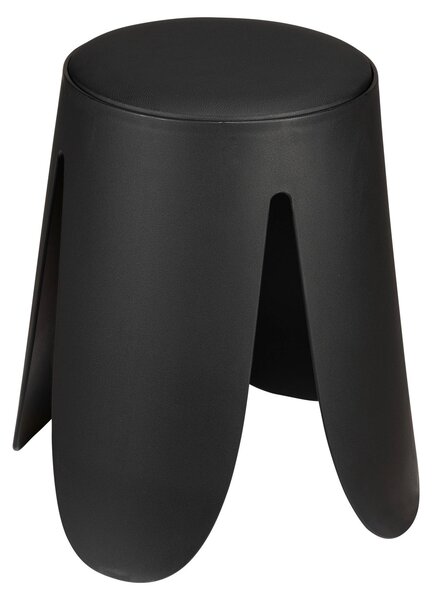 Sgabello da bagno WENKO Mod. Comiso nero opaco, carico fino a 180 kg