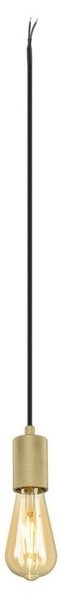 SLV 1010421 FITU PD, E27, nervato, apparecchio a sospensione, lunghezza sospensione 500 cm, estremità cavo aperta, 1 x max. 15 W, oro