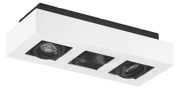 Faretto Arcchio Vince, 36 cm, 3 luci, bianco/nero, GU10
