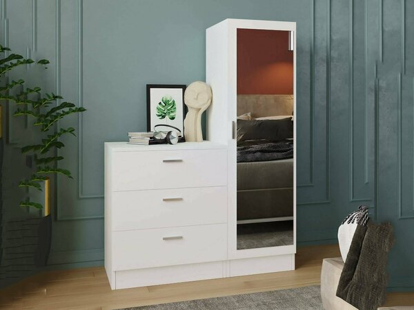 Mobile per ingresso con 3 cassetti bianco 60x72h cm - Jaime