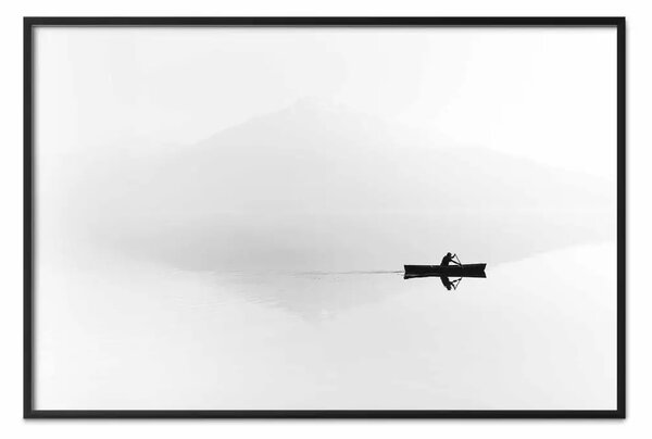 Poster: Nebbia sul lago