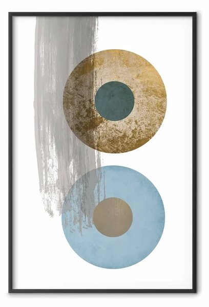 Poster: Simmetria astratta - composizione geometrica in cerchi