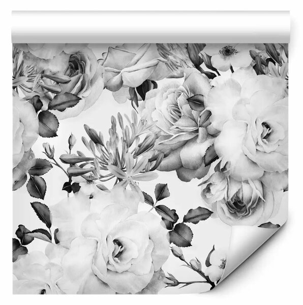 Tappezzerie Fiori inglesi (bianco e nero)