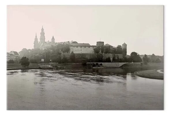 Quadro Wawel - castello polacco sul fiume Vistola a Cracovia