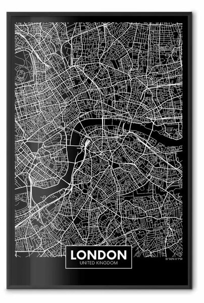 Poster: Mappa scura di Londra - sottotitoli in inglese