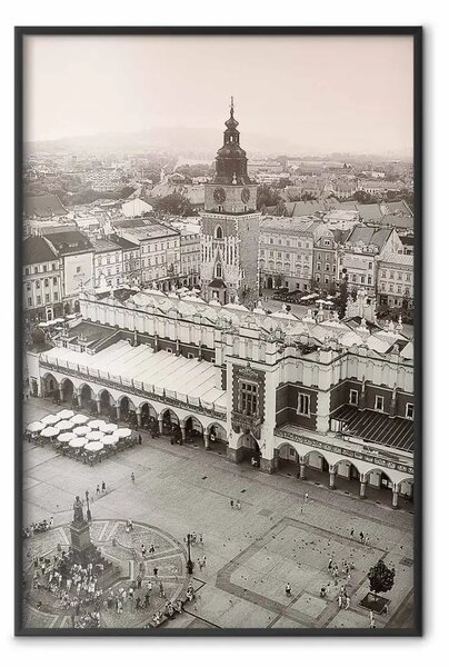 Poster: Cracovia: Sukiennice - vista a volo d'uccello