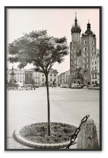 Poster: Cracovia: chiesa di Santa Maria - monumento seppia