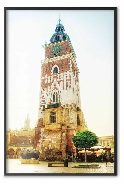Poster: Cracovia: Municipio - architettura colori vivaci