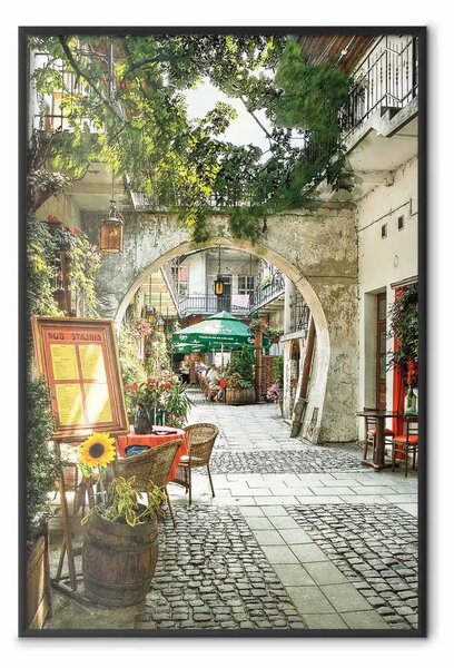 Poster: Cracovia: Sunny pub - vicolo e architettura