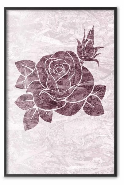 Poster: Schegge d'amore - botanica rosa con fiori
