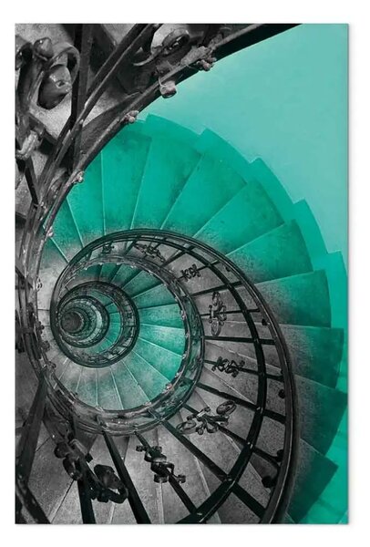 Quadro Architettura a spirale - scale astratte in curva