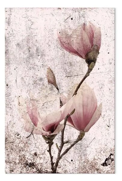 Quadro contemporaneo Magnolia matura verticale