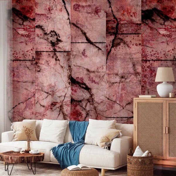 Carta da parati design Marmo rosa