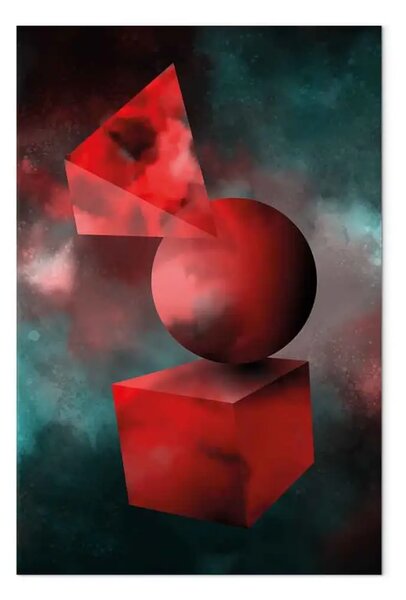Quadro moderno Cosmo geometrico verticale