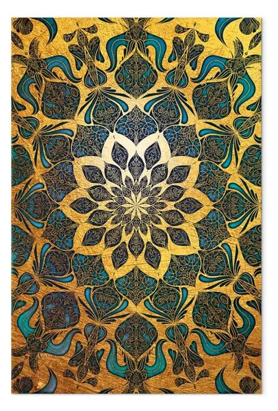 Quadro India oro verticale