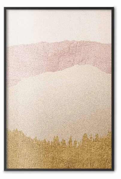 Poster: Arenaria strutturata - astrazione giapponese con oro