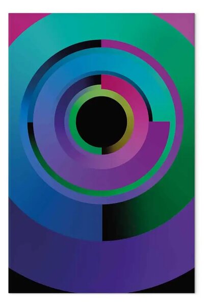 Quadro contemporaneo Modi colorati verticale