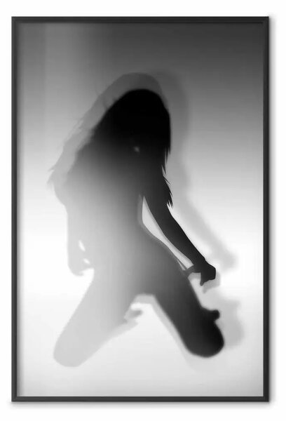 Poster: Danza sensuale - composizione in bianco e nero con donna