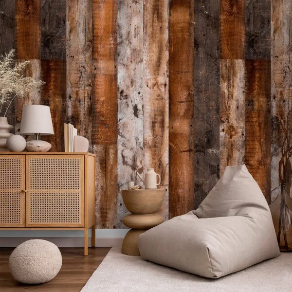 Carta da parati design Legno antico