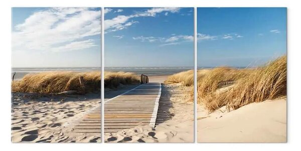 Quadro Spiaggia abbandonata (3 pezzi)