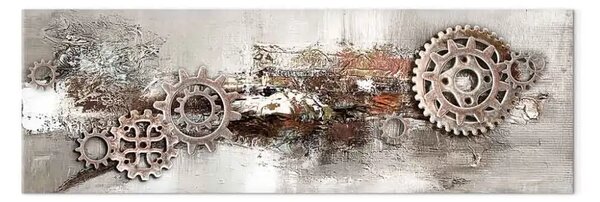 Quadro su tela Manovelle d'acciaio largo