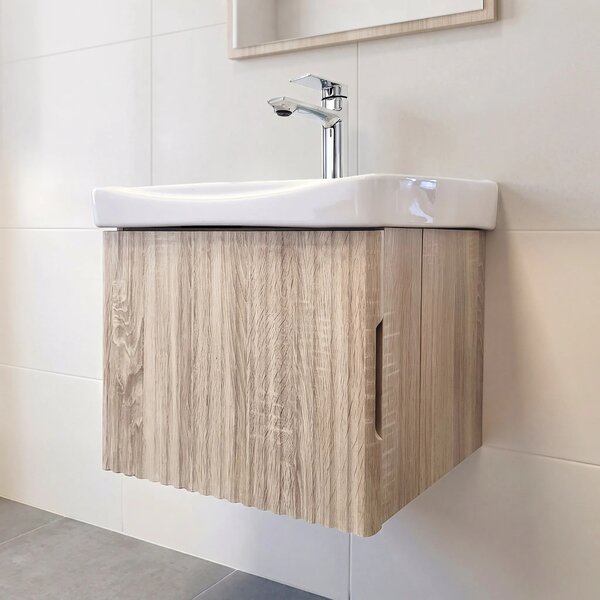 Mobile bagno con lavabo Rea DB85-50-3 Light 50cm
