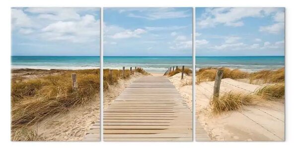 Quadro contemporaneo Ingresso della spiaggia (3 pezzi)