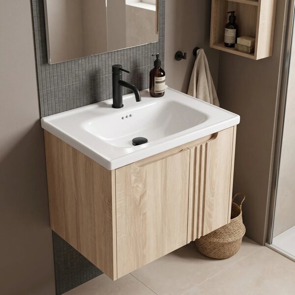 Mobile bagno con lavabo Rea DB86-60L-3 Light 60cm