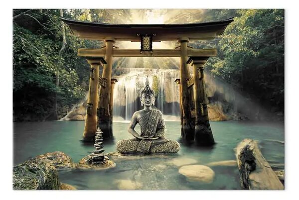Quadro Sorriso di Buddha largo