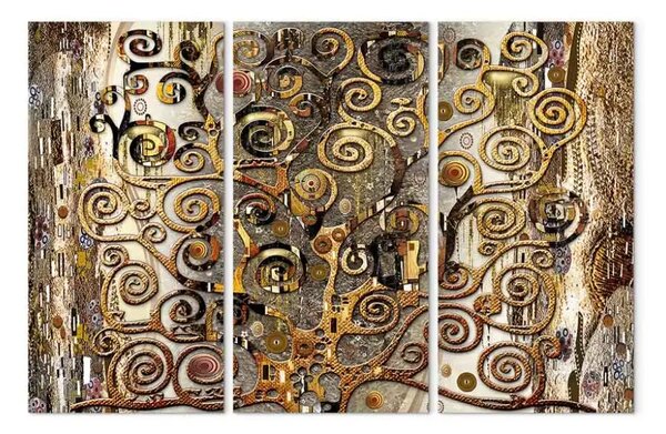 Quadro moderno Eleganza dorata (3 pezzi)