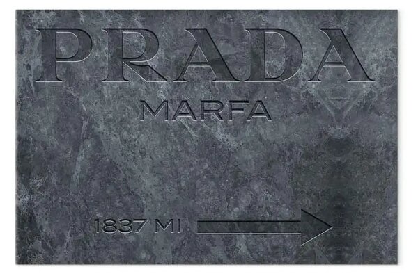 Quadro su tela Prada marmo largo