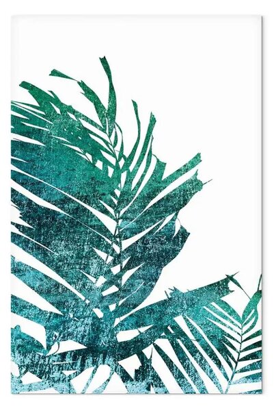 Quadro contemporaneo Palma di smeraldo verticale