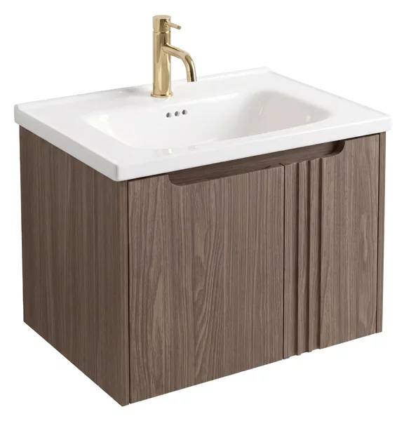 Mobile bagno con lavabo Rea DB86-60L-1 Dark 60cm
