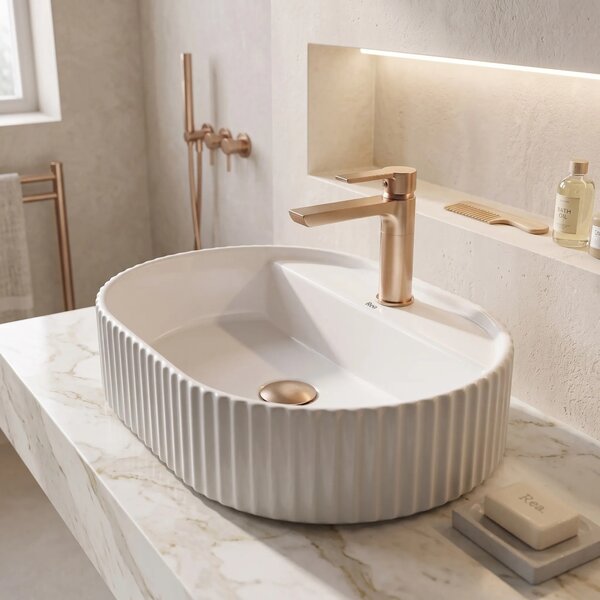 Lavabo da appoggio Rea Marcela 45