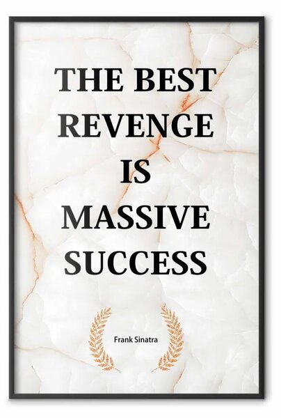 Poster: Migliore vendetta è successo massiccio - scritte su marmo