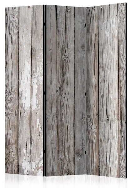 Paravento separè Legno scandinavo - texture di tavole di legno naturalmente grigie